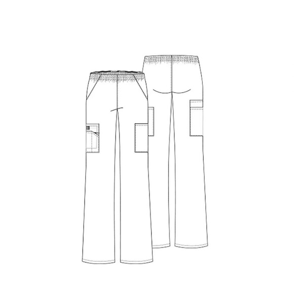 Dickies 4XL EDS Signature Women's 6-Pocket Classic Fit Pull-On Scrub Pants Navy - Picture 6 of 6